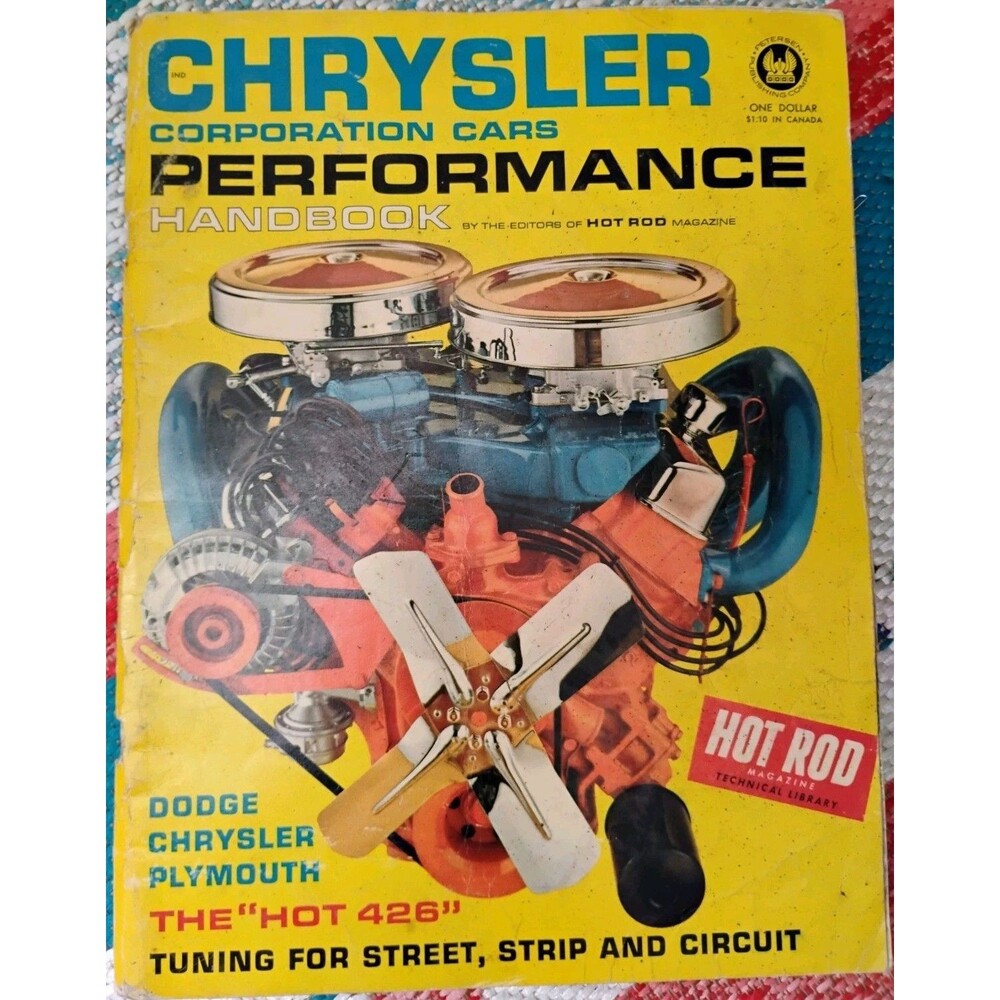 Vintage Chrysler Performance Handbook Hot Rod Magazine 426 Hemi Dodge Plymouth